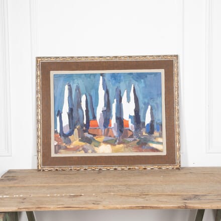 Mid-Century Abstract Landscape Painting WD3029794