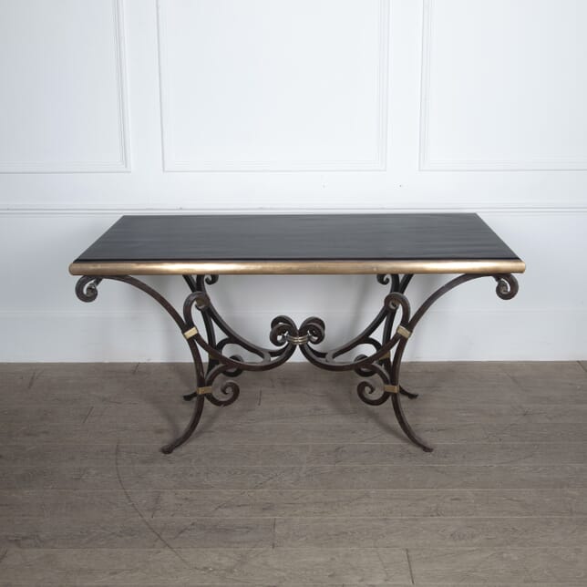 Mid-Century Brass and Steel Table CO3829746