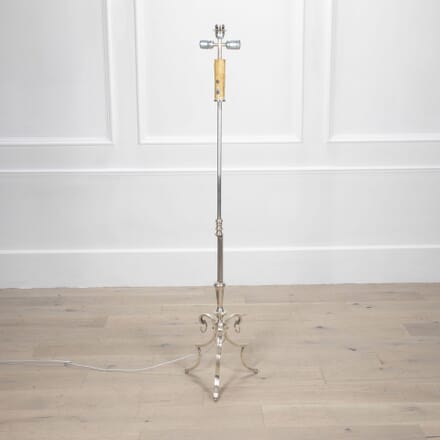 Mid-Century French Silver Plate Floor Lamp LF1531171