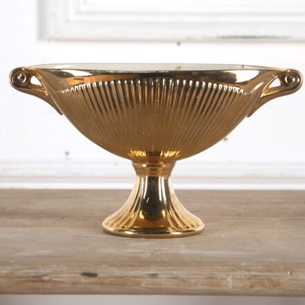 Mid Century Gold Lustre Crown Devon Mantle Vase GA5914239