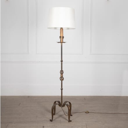 Mid-Century Spanish Gilded Iron Floor Lamp LF3030800
