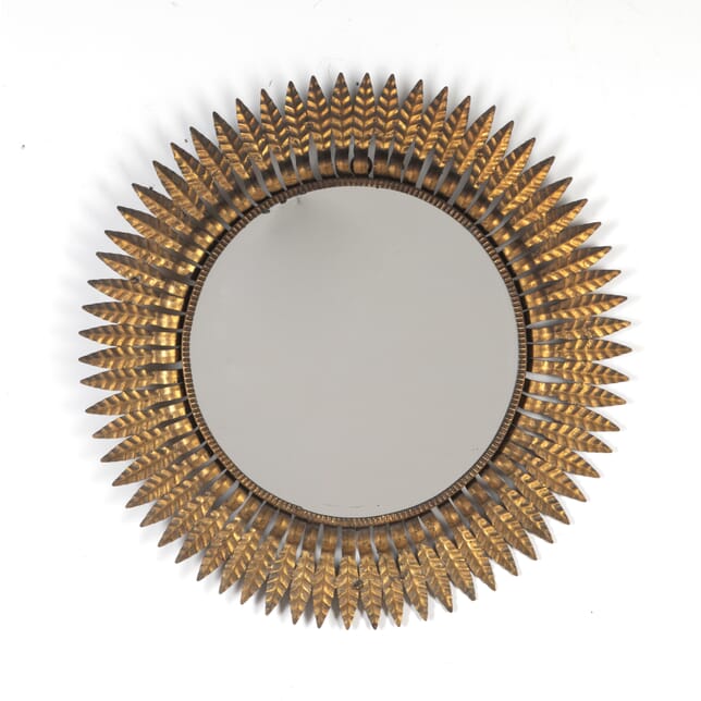 20th Century Spanish Gilt-metal Sun Mirror MI3423704
