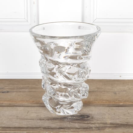 Modernist Heavy Crystal Vase by Guido Bon for Val Saint Lambert DA5822117