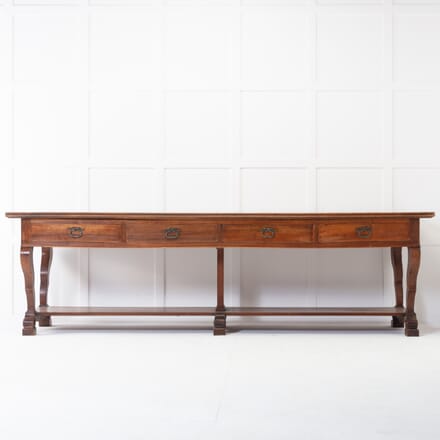 Monumental 19th Century French Walnut Drapers Table CO0620426