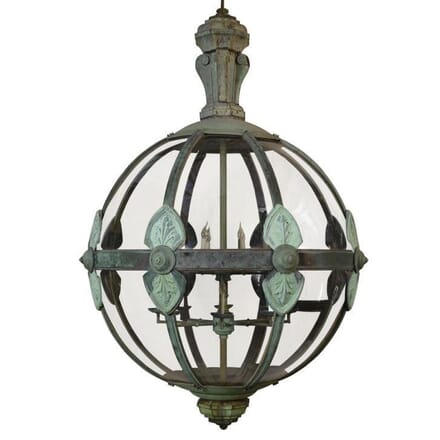 Monumental Copper Sixteen Light Globe Lantern LC994651