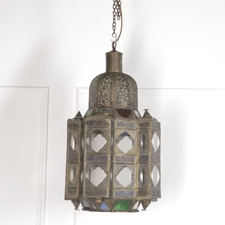 20th Century Moroccan Stained Glass Lantern LL4822164
