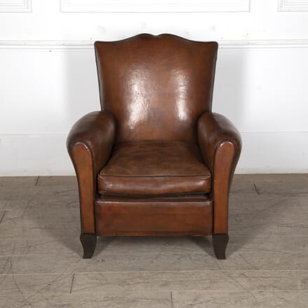 20th Century Moustache Back Leather Club Chair CH1524764