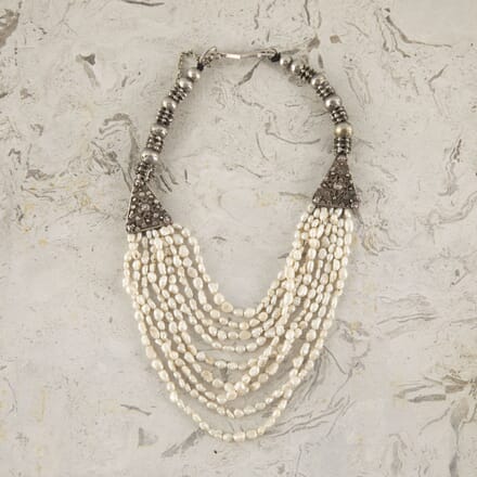 Multi Stranded Arabian Necklace with Fresh Water Seed Pearls LS4423390