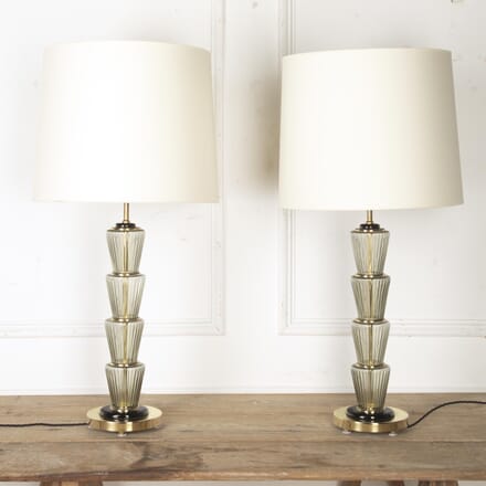 Pair of Mid-Century Style Murano Lamps LT4620275