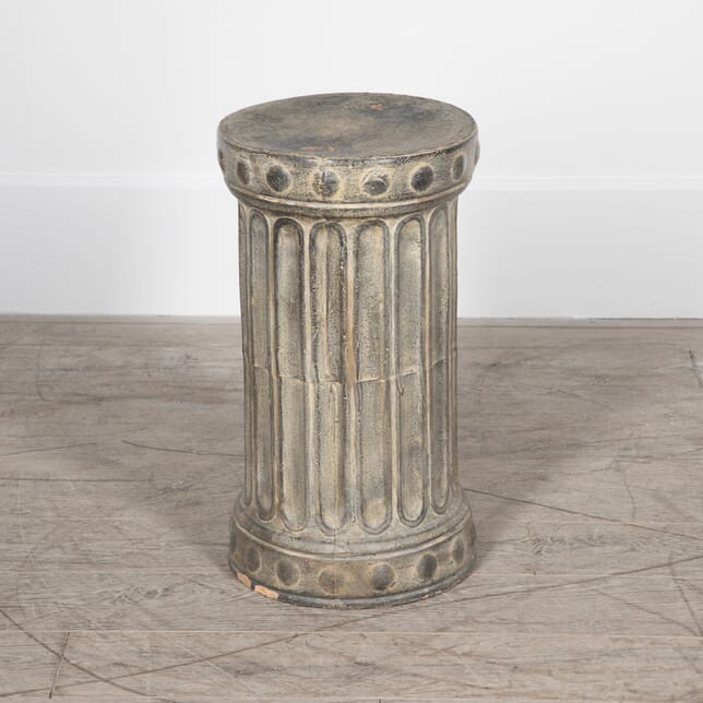 20th Century Italian Glazed Terracotta Pedestal BK1528780