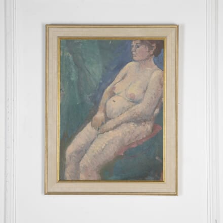 20th Century Nude Oil on Board Painting WD1825320