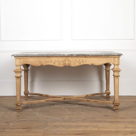 19th Century Oak and Marble Centre Table TC8126621