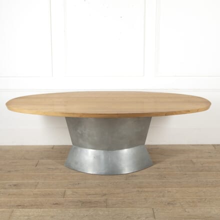 Oak and Zinc Dining Table TD5219446