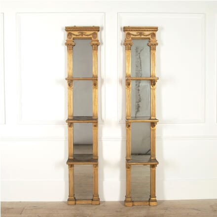 Pair of Mirrored Display Shelves OF0856742