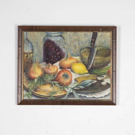 20th Century Oil on Board Still Life Painting WD1825323