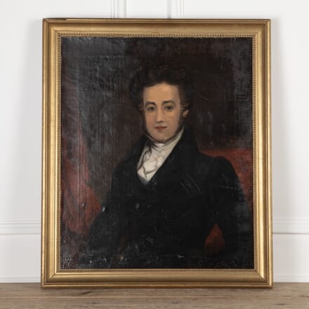 19th Century Oil on Canvas of a Gentleman WD8026371