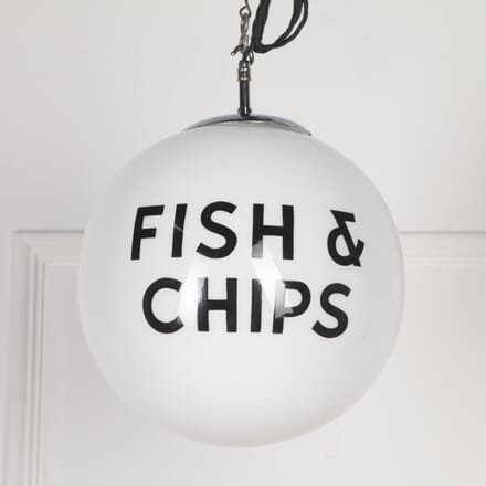 Opaline Glass "Fish & Chips" Pendant Light LL5322242