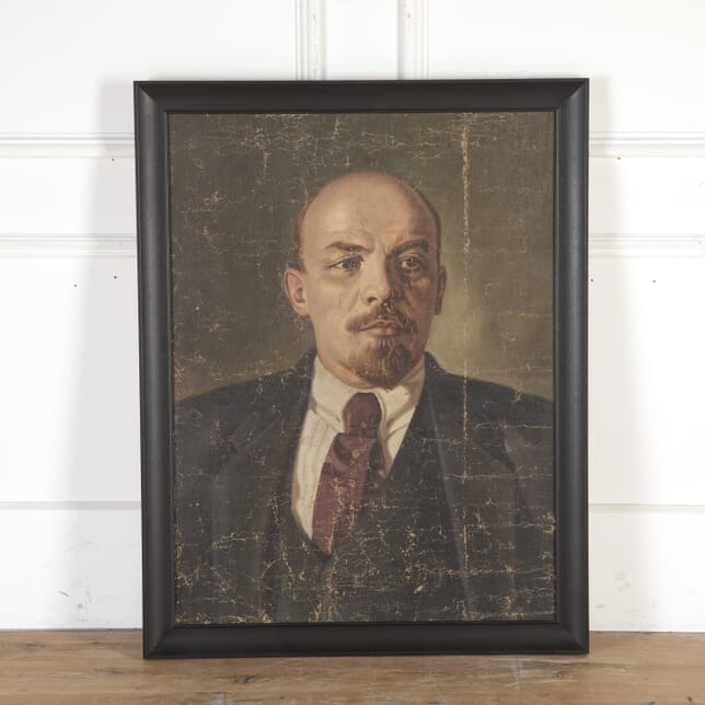 Original Oil on Canvas of Vladimir Lenin WD8013770