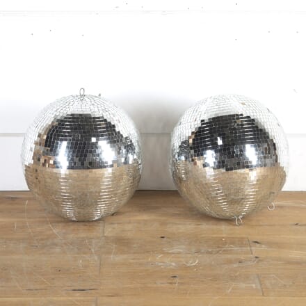 Pair of 1970s Nightclub Disco Mirror Balls DA8014329