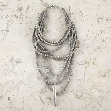 Orma Tribal Necklace in Cast Aluminium LS4423380