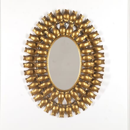 Oval Gilded and Back-lit Mirror MI3019884