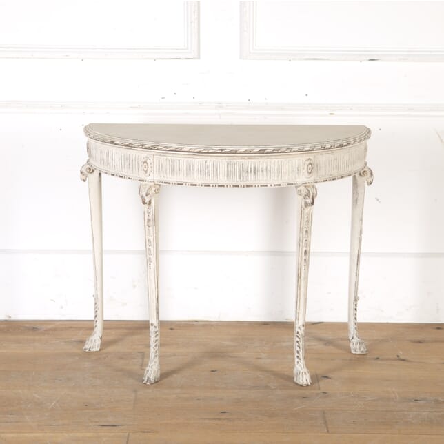 Painted Demi Lune Expanding Console Table CO7915750