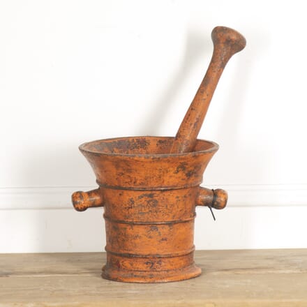 Large Painted Pestle and Mortar DA2815569