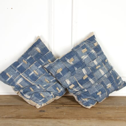 Pair 18th Century Flamme Fabric Cushions RT3718104