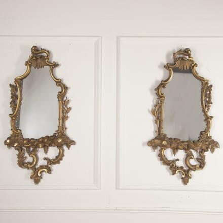 Pair of George III Gilt Chinoiserie Mirrors MI0916130