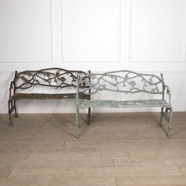 Pair of 19th Century English Iron Benches CH2522003