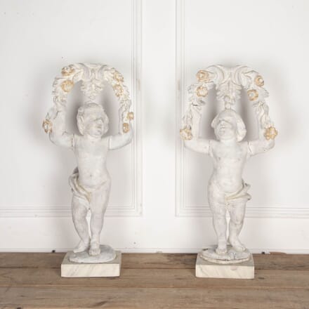 Pair of 18th Century Hand Carved Provençal Figures GA3432703