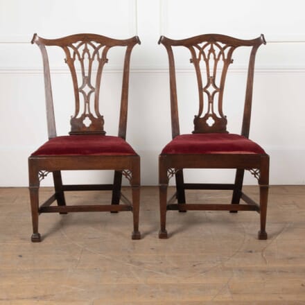 Pair of 18th Century Mahogany Side Chairs CH0329230