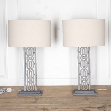 Pair of 19th Century Balustrade Lamps LL6023965