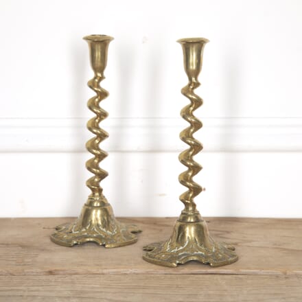 Pair of 19th Century Brass Candlesticks DA9315185
