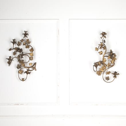 Pair of 19th Century Candelabra Wall Sconces LW8125112
