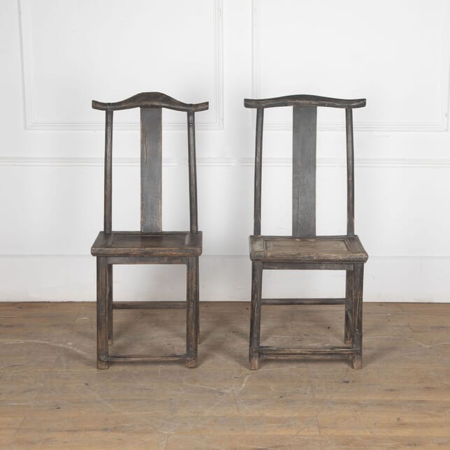 Two 19th Century Chinese Straight Back Chairs CH5633371