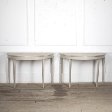 Pair of 19th Century Demi Lune Tables CO2025176