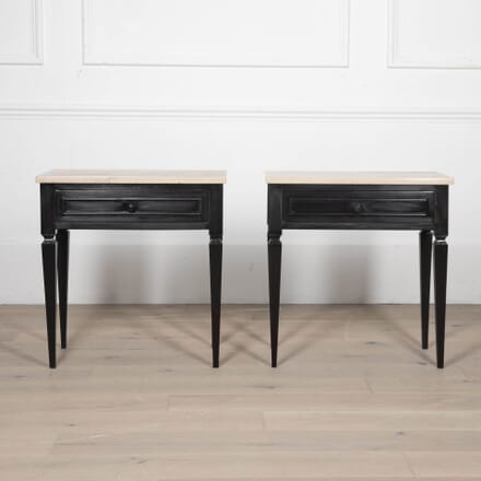 Pair of Late 19th Century Ebonised Side Tables CO8432843
