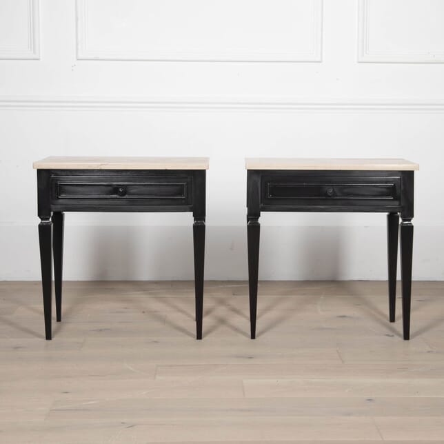 Pair of Late 19th Century Ebonised Side Tables CO8432843