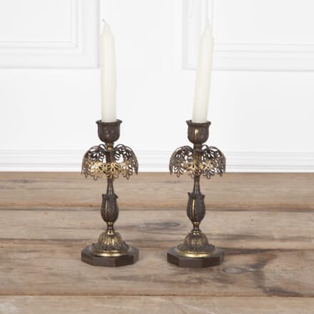 Pair of 19th Century English Bronze Candlesticks DA4329595