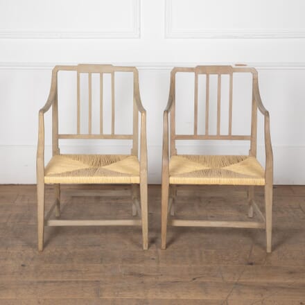 Pair of 19th Century English Open Arm Chairs CH3630971