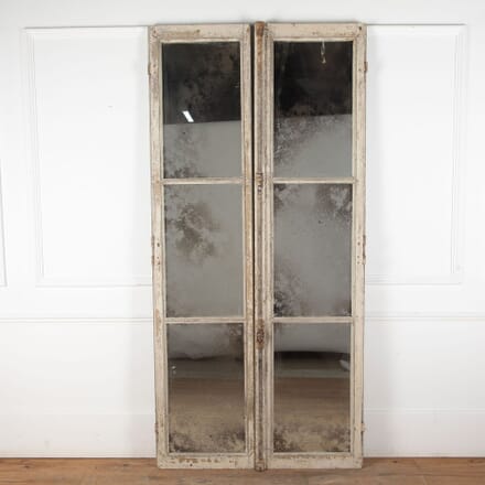 Pair of 19th Century French Chateau Mirrored Doors MI7432243