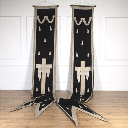 Pair of French 19th Century Church Wall Hangings WD8016049