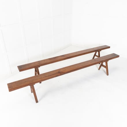 Pair of 19th Century French Walnut Benches SB0619533