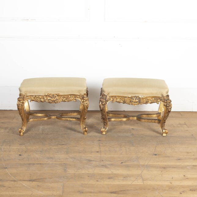Pair of 19th Century Giltwood Stools ST8024497