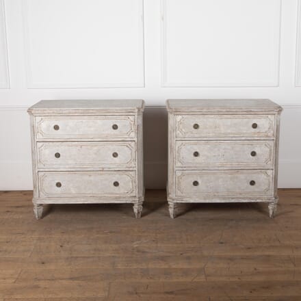 Pair of 19th Century Gustavian Style Commodes CC9029543