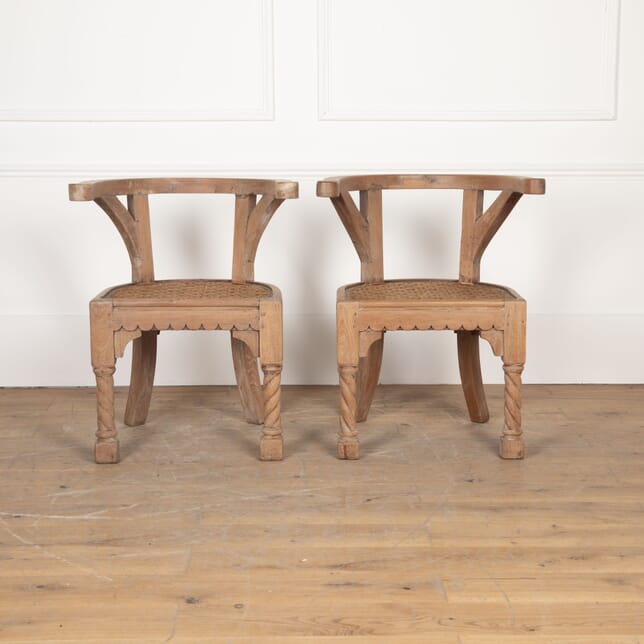 Pair of 19th Century Hardwood Armchairs CH2726704