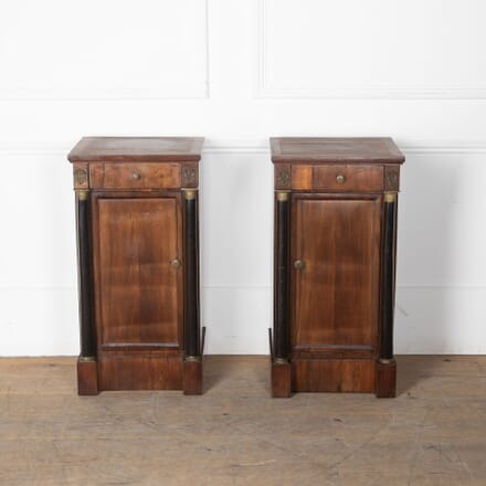 Pair of 19th Century Italian Empire Bedside Cupboards BD3931514