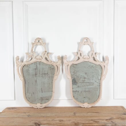 Pair of 19th Century Italian Painted Mirrors MI4533101