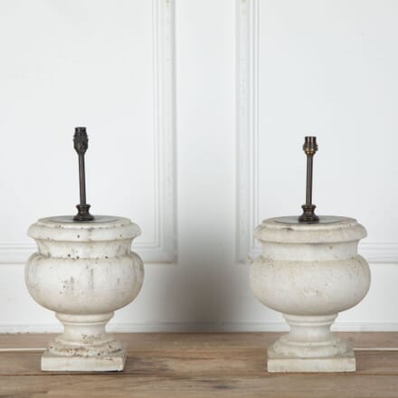 Pair of 19th Century Marble Table Lamps LT9033941